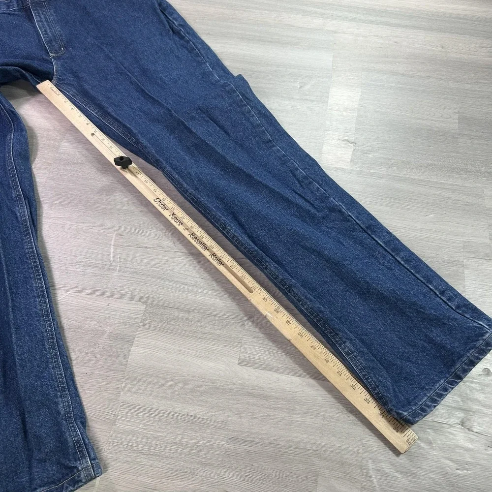 Carhartt FR FRB004 Jeans Mens 38x36 Blue Relaxed Straight Flame Resistant Denim